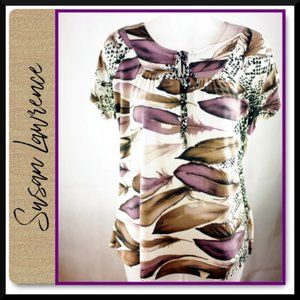 SUSAN LAWRENCE Feather Blouse